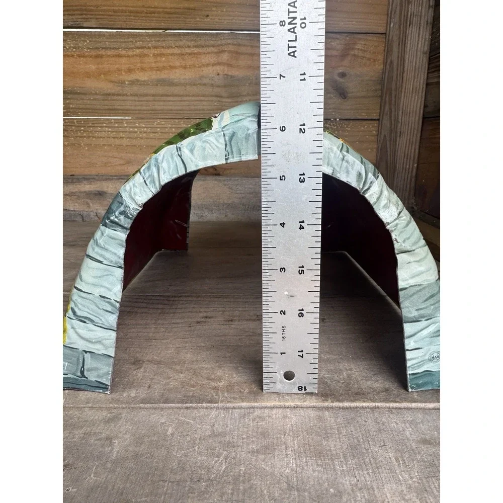 Vintage Marx Tin Litho Model Train Tunnel O Scale Folding‎ Railroad RR Tunnel